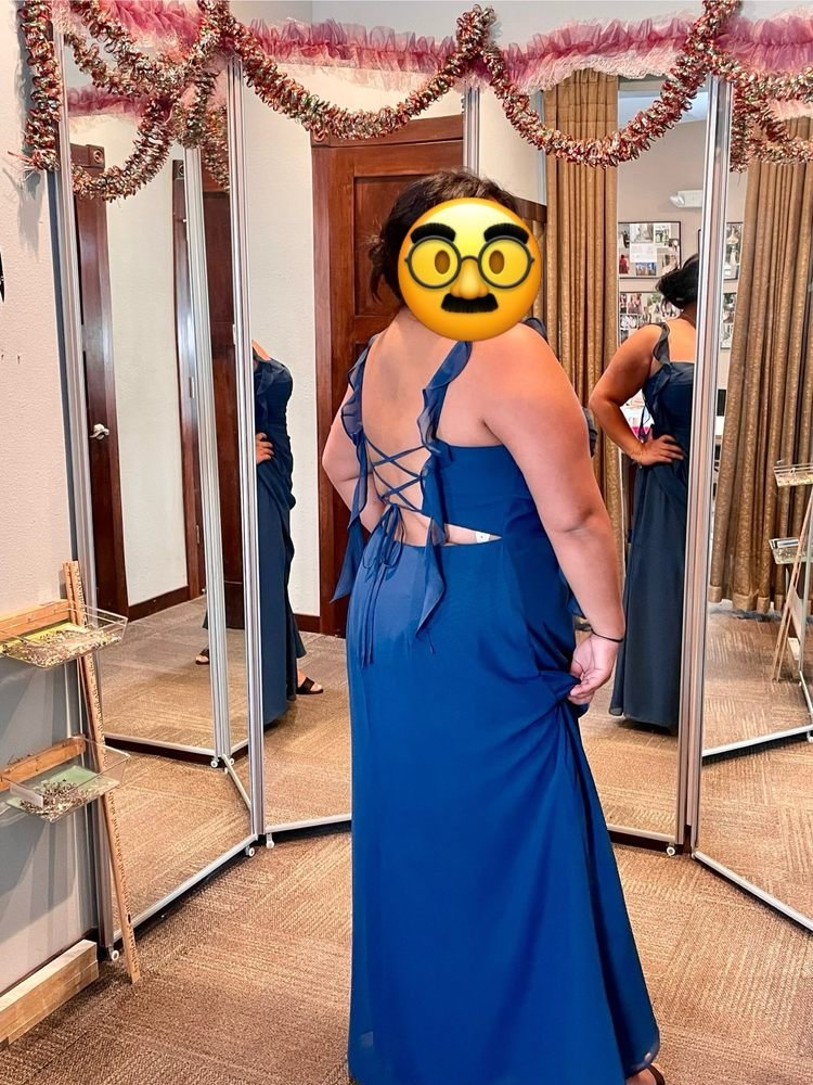 Wedding dress transformation before and after - after